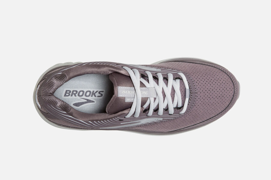 Brooks Addiction Walker Suede Löparskor Dam - Mörkgrå - 9741-QFNCY